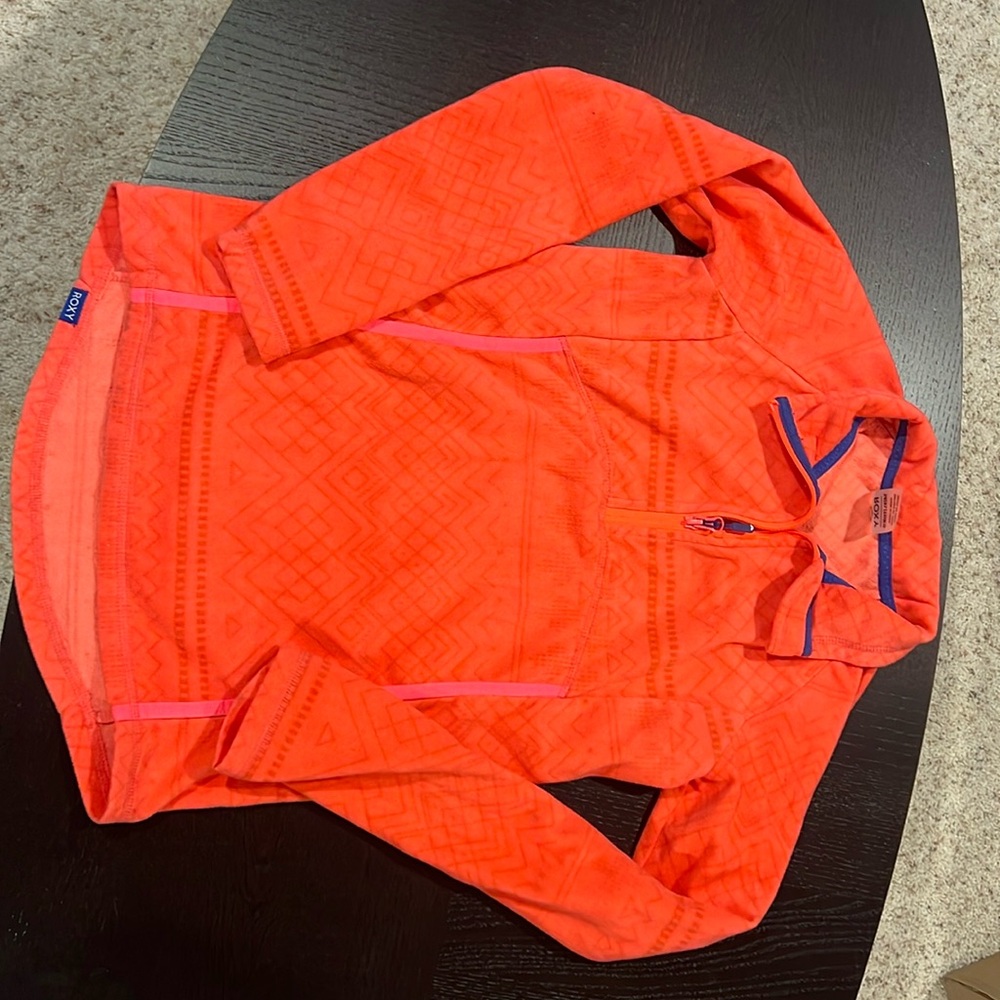 Roxy girls fleece 1/4 zip long sleeved fleece